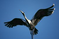 Stork sculpture, Visaginas