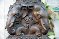Bronze elephants