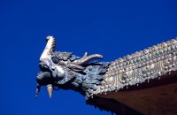 Dragon roof detail, Norbulinka