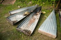 Corrugated iron boats
