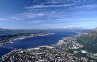 Tromso from Storsteinen Mountain