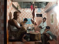 Butcher's shop, Katwa